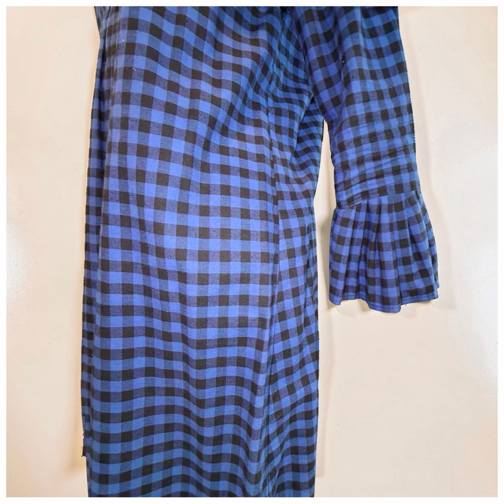 Bell Buffalo Check Dress | Size 6 | High Neck Prairie Empire | Classic - Picture 8 of 12